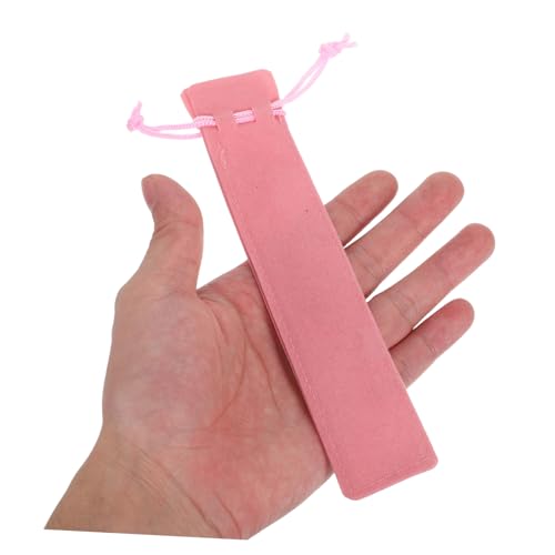 SHINEOFI 20 Stück Teiliges Samtiger Stiftbeutel mit Zugband Doppelseitig Extra Dickes Plüschmaterial Schutzetui für Füllfederhalter und Kupferstifte Vielseitig als Schüler Bürozubehör von SHINEOFI