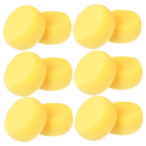 SHINEOFI 24 Stück Runde Gesichtsreinigungsschwämme Hautfreundliche Make Up Entferner Pads Vielseitige Reinigungs Schwämme für Sanfte Gesichtsreinigung und Make Up Entfernen von SHINEOFI