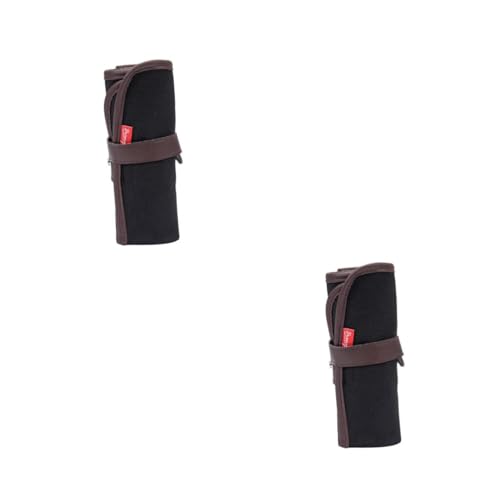 SHINEOFI 2St Aufbewahrungstasche für Kunst Pencil Organizer schreibwaren Organizer Buntstiftverpackungen Buntstift- Bleistiftbeutel aus Segeltuch Aufbewahrungstasche für Stifte von SHINEOFI