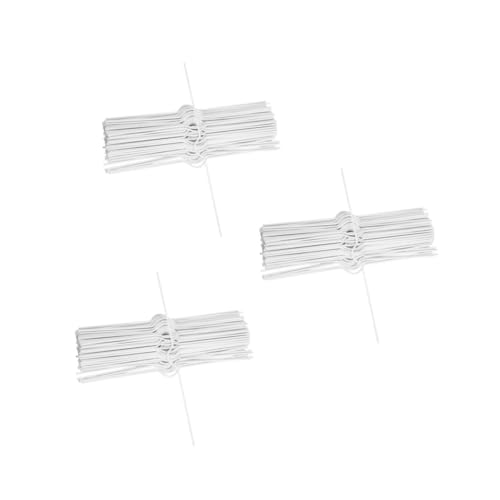 SHINEOFI 3 Sätze Anschließen Kalender Zubehör Spiralbindung Hängekalender Umschläge Selbstklebend Draht Kalenderaufhänger Aus Metall Kalenderaufhänger Für Die Wand Eisen Weiß 100 Stück * 3 von SHINEOFI