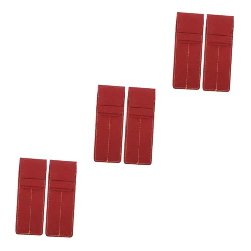 SHINEOFI 3 Sätze Etui Party Ärmel Stiftorganisator Schlüssel Gold Blau Federmäppchen Für Die Schule Ledermäppchen Für Stifte Stiftmappe Leder -stifthülle Pu-stifttaschen 2 Stücke * 3 von SHINEOFI