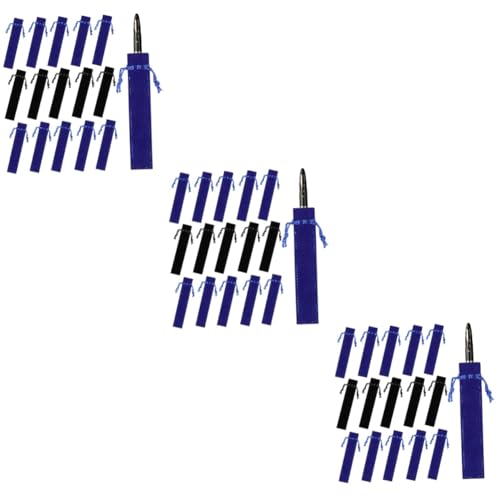 SHINEOFI 3 Sätze Etui Schule Federmäppchen Masse Blau Ästhetisch Stifthülsen Schreibwaren Organizer Stifte Aufbewahrung Bleistifttasche Kordelstiftbeutel Stifthüllen Flanell 50 Stück * 3 von SHINEOFI
