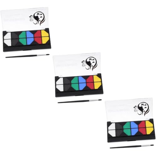 SHINEOFI 3 Stck. Wasserlösliche Gesichtsfarbe Make-up-gesichtspigment Halloween Gesichtsfarbe Pigment Sanfte Gesichtsfarbe Maskerade-pigment Party Malen Gummi Arabicum von SHINEOFI