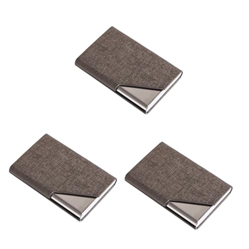 SHINEOFI 3 Stück Namensträger kreditkartenhalter Credit Card Holder Schlanker Kartenhalter Karten Box kartenschachtel magnetische Hülle Visitenkarteninhaber Schild Namensfall Geschäftsfall von SHINEOFI