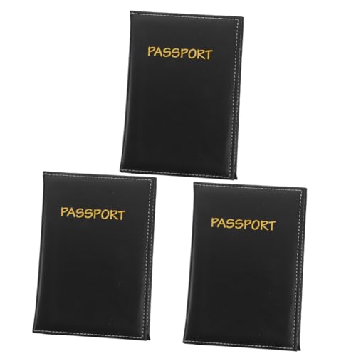SHINEOFI 3 Stück Reisepassetui Reisepass Schutzhülle Reisepässe Reisepass Und Tickethalter Versicherungs Und Zulassungshalter Auto Reisepasshülle Für Männer Reisepasshülle Brieftasche von SHINEOFI
