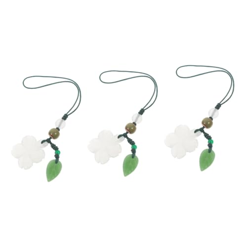 SHINEOFI 3 Stück Schlüsselanhänger Blattdesign Eleganter Glücksbringer für Taschen und Schlüssel Diy Anhänger für Schmuck und Bastelprojekte Langlebig und Stylish von SHINEOFI