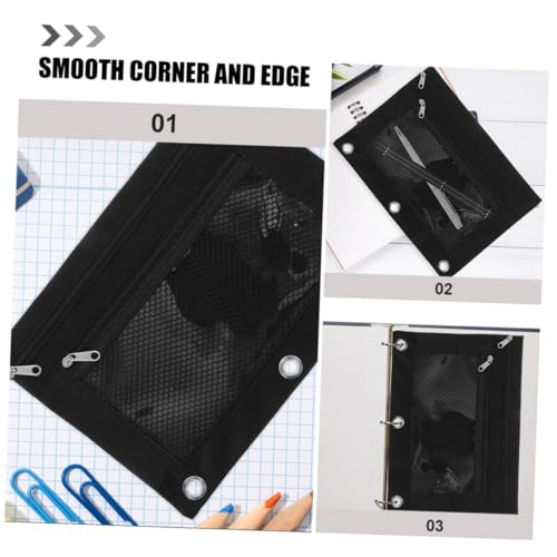 SHINEOFI 3 Stück Teiliges Stifteetuis Ring Ordner Transparente Organizer mit Reißverschluss Robustes Dokumenten Schreibwarenetui für Büro Schule Reise SHINEOFI 3 Stück Teiliges Stifteetuis Ring Ordner Transparente Organizer mit Reißverschluss Robustes Dokumenten Schreibwarenetui für Büro Schule Reise von SHINEOFI