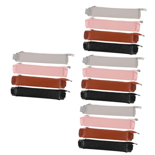 SHINEOFI 4 Sätze Federmäppchen Mit Notizriemen Bleistifthalter Für Notizbuch Band Federmäppchen Für Die Schule Notizbuch Stifthalter Kugelschreiber Stifttasche Lederstiftbeutel 4 Stück * 4 von SHINEOFI