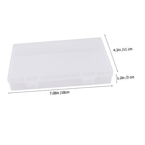 SHINEOFI 4 Stück Transparente Aufbewahrungsbox Große Kapazität Stiftebox Kunststoff Multifunktional für Büro Schule und Zuhause von SHINEOFI
