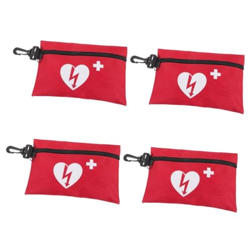 SHINEOFI 4 Teilige Rucksackschnalle Outdoor Überlebens Und Epidemiehilfe Notfallset Reiseset Tragetasche Versorgungstasche Kinderwagen Reisetasche Reiseanzug Wandermedizinbeutel von SHINEOFI