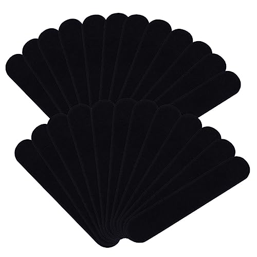 SHINEOFI 40st Flanell-stifttasche Band Wand Block Fälschungssicherer Aufkleber Etikett Schwamm Gestell Brunnen Fall Verpackungsaufkleber Schlag Haken Hängend Kühlung Größer Besteck Black von SHINEOFI