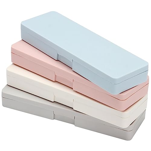 SHINEOFI 4Stücke Teiliges Bleistiftetui mit Großer Kapazität Kreativer Stifte Organizer für Leichtes und Kompaktes Design Schützt Ihre Schreibwaren für Schule von SHINEOFI