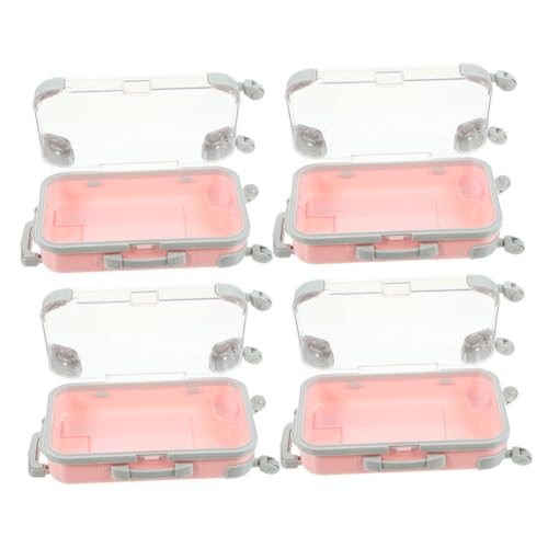 SHINEOFI 4stücke Mini-kofferbox Für Make-up Aufbewahrungsbox Für Falsche Wimpern Reise-Organizer Kleiner Organizer Für Kosmetika von SHINEOFI