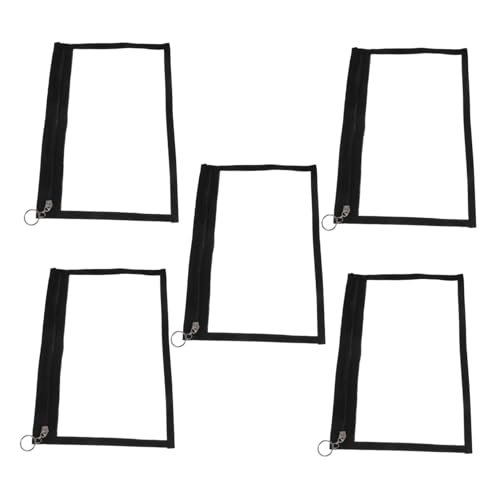 SHINEOFI 5 Stück Multifunktionale Bleistifttasche Mit Reißverschluss Bleistifttasche Durchsichtig Klein Durchsichtige Tasche Durchsichtige Reißverschlusstasche von SHINEOFI