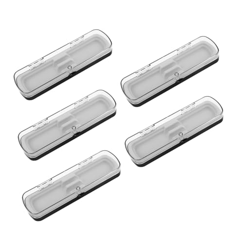 SHINEOFI 5stücke Rechteckige Bleistiftbox Aus Kunststoff Transparente Stifthalter-Organizer Praktische Aufbewahrungsbox Für Schreibwaren Reise-federmäppchen Für Bleistifte Und SHINEOFI 5stücke Rechteckige Bleistiftbox Aus Kunststoff Transparente Stifthalter-Organizer Praktische Aufbewahrungsbox Für Schreibwaren Reise-federmäppchen Für Bleistifte Und von SHINEOFI