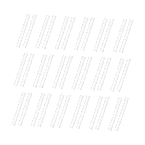 SHINEOFI 50 Paare Transparente Weiche Silikon Ohrstecker Schutzhüllen Flexible Allergie Ohrring Hülsen Langlebige Ohrschutz Covers für Damen Leicht und Einfach zu Tragen ca von SHINEOFI