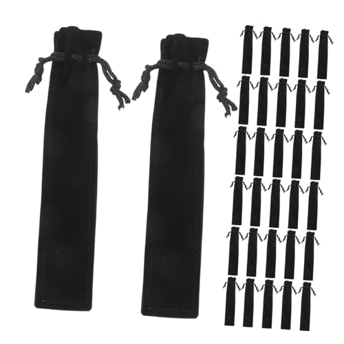 SHINEOFI 50 Stück Samt stifttasche mit Kordelzug Weiche Kleine Federmappe Tragbare Stift hülle Leicht für Schule Büro Schreibwaren Geschenkverpackung von SHINEOFI