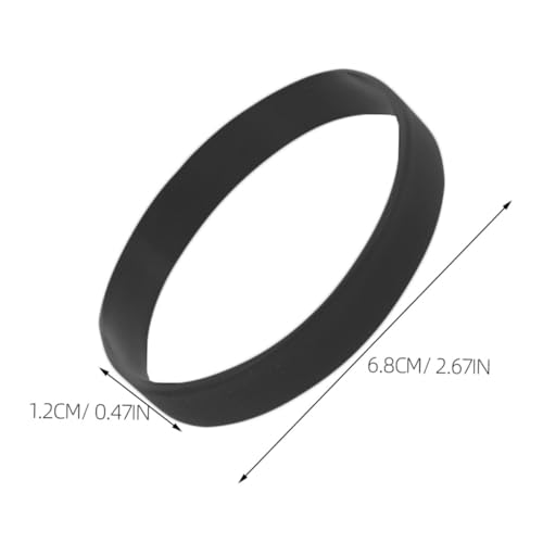 SHINEOFI 50 Stück Schwarze Silikonarmbänder Vielseitig Einsetzbar für Events Sport Partys Erwachsene Blanko Armbänder zur Identifikation und Personalisierung von SHINEOFI