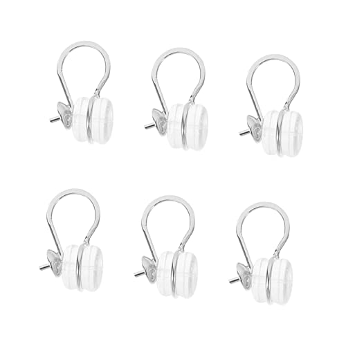 SHINEOFI 6 Stück Ohrclips Ohrloch Hautfreundlichem Silikon Diy Ohrstecker Halter für Perlen Schmerzfrei Langlebig und Vielseitig für Schmuckgestaltung von SHINEOFI