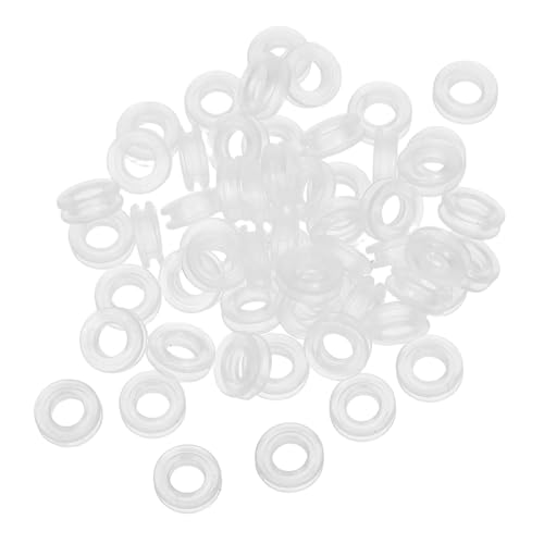 SHINEOFI 60 Stück Ohrclip -Waschmaschine Ohrclip aus Silikon Clip auf Ohrring -Rückenblocketten Clip-Ohrring-Pads Ohrpolster-Kissen zum Anklipsen Ohrring-Kissen Kieselgel Transparent von SHINEOFI