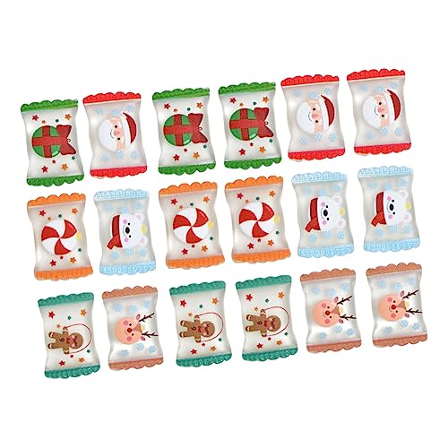 SHINEOFI 60stücke Weihnachts Diy Deko Cartoon Resin Figuren Für Bastelprojekte Weihnachtsaccessoires Für Festliche Dekoration Und Kreative Bastelarbeiten von SHINEOFI