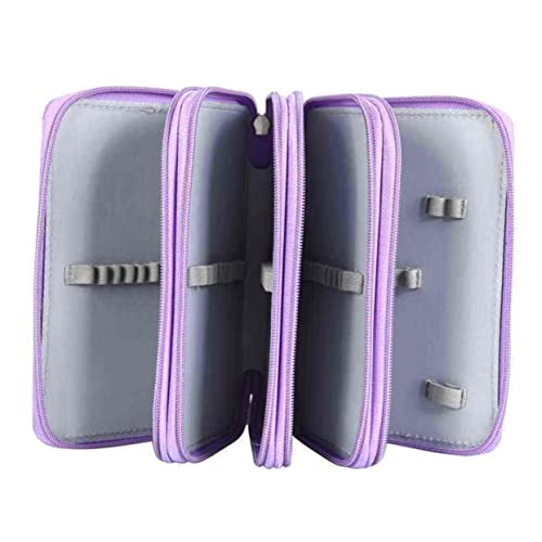 SHINEOFI 72 anzugtasche Stifthalter-Organisator Bleistiftbeutel 48 Porös Mäppchen Schreibwaren-Box Violett von SHINEOFI