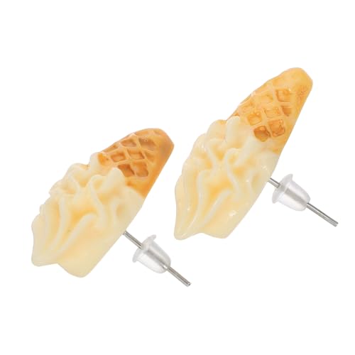 SHINEOFI Dainty Eiscreme Ohrstecker Damen Ohrringe aus Hochwertigem Material Einzigartiges Design für Teenager Mädchen Geschenkidee für Party Hochzeit Abschlussfeier von SHINEOFI