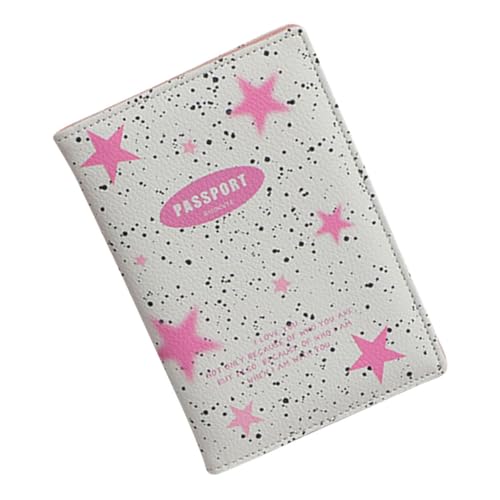 SHINEOFI Kartenhalter passieren Reiseanhänger für Gepäck Reisepasshalter für Reisen Koffer Credit Card Holder пасочница Geldtasche Reisepasshüllen Kreditkartenetuis für Damen Pässe Pu Rosa von SHINEOFI