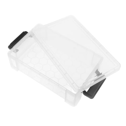 SHINEOFI Aufbewahrungsbox Mit Deckel Stapelbar Aus Pp-Kunststoff Organizer Für Schreibwaren Künstlerbedarf Und Bürobedarf Transparent Langlebig Und Zuverlässig von SHINEOFI