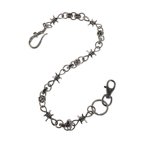 SHINEOFI Kettengürtel Herren Punk Hosenkette Strapazierfähigem Metall Vintage Taillenketten für Jeans Modisches Biker Accessoire Multifunktionale Herrenmode von SHINEOFI
