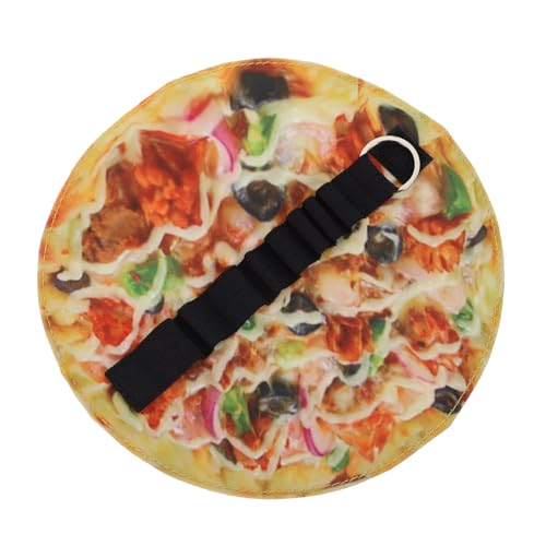 SHINEOFI Pizza-federmäppchen Schreibwaren Brunnenpenstfall Bleistift-verpackungsbeutel Kunstbedarf Bleistiftverpackung Pizzastifthalter Schöner Bleistifthalter Stiftorganisator Segeltuch von SHINEOFI