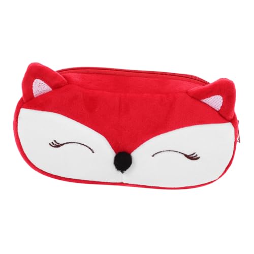 SHINEOFI Plüsch Federmäppchen reißverschluss Stifte Aufbewahrungstasche Schreibwarenbeutel Stiftetui Kulturbeutel Makeup Tasche Plüschtier-Bleistiftbeutel Schreibwarentaschen Metall von SHINEOFI