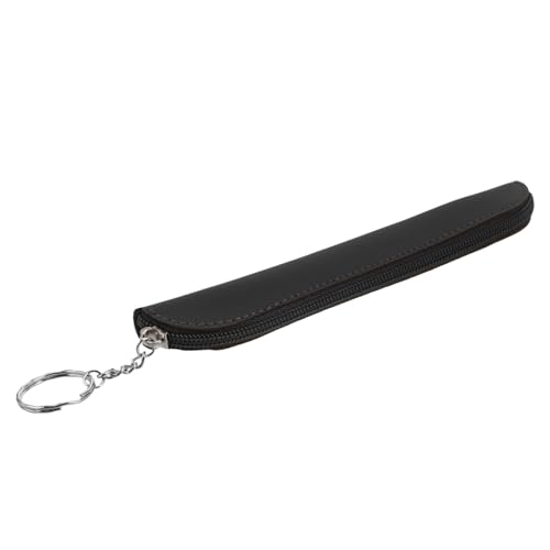 SHINEOFI Schlankes PU Leder Federmäppchen mit Reißverschluss Kleines und Tragbares Stiftemäppchen Robustes Modisches Schreibwaren Organizer Etui für Damen und Herren Kompakt für Reise und von SHINEOFI