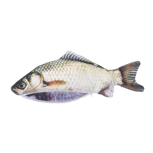 SHINEOFI Lustiges Federmäppchen Realistischer Fisch Stiftetasche Kreatives Fischform-Design Große Kapazität Bleistifttasche Aus Polyester Für Studenten SHINEOFI Lustiges Federmäppchen Realistischer Fisch Stiftetasche Kreatives Fischform-Design Große Kapazität Bleistifttasche Aus Polyester Für Studenten von SHINEOFI