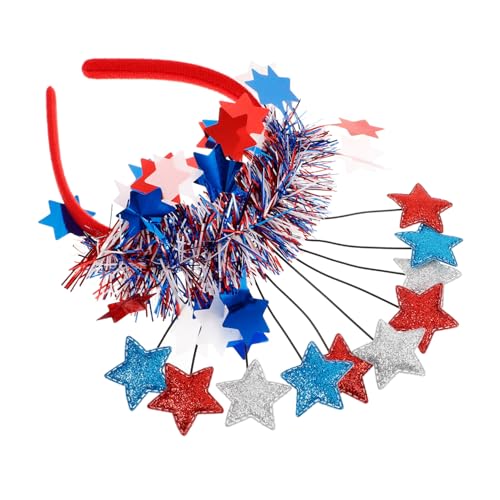 SHINEOFI Stern-kopfschmuck Aus Stabilem Material Naturgetreu Und Langlebig Für Unabhängigkeitstag-party Festival-haarbänder Oder Cosplay-accessoires Als Gastgeschenk Für Partydekoration von SHINEOFI