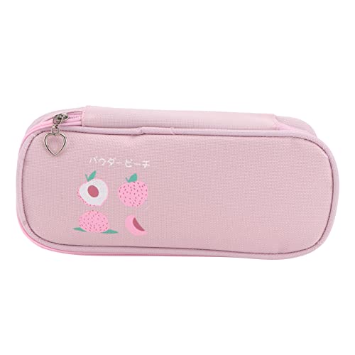SHINEOFI Wasserfestes üßes Federmäppchen Aus Oxford Stoff Multifunktionale Stiftetasche Kreatives Obstdesign Stiftehalter Für Schule Und Büro Große Kapazität Pink von SHINEOFI