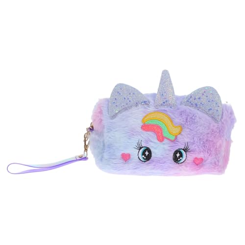 SHINEOFI üsch Einhorn Stifteetui Für ädchen Großer Fächer Für Schulbedarf Weicher Organizer Für Stifte Und Make up Niedlicher Cartoon Perfekt Für Schule Und Reisen von SHINEOFI