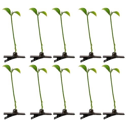 100 Stück Sojasprossen Haarspange Kleine Pflanze Haarspangen Lustige Grasspange Kopfbedeckung Für Mädchen von SHINROAD