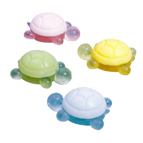 Aromatische Heimdekoration Seife 4PCS Little Turtle Handmade ätherische Öl Natürlicher Duft für Kinder süße Form sanfte Hautpflege feuchtigkeitsspenstduft duftend 4 Stück von SHINROAD