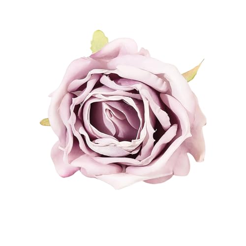 Blumen-Haarspange, elegante Haarnadel, Kunstblumen-Dekor, Haarnadel, rutschfeste Haarspange für Damen und Mädchen, Hellviolett von SHINROAD