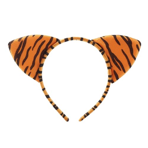 Cosplay Haarreifen Verstellbarer Metallrahmen Stirnband Leopardenmuster Haarreifen Cosplay Weihnachten Party Verkleidung Stirnband B von SHINROAD