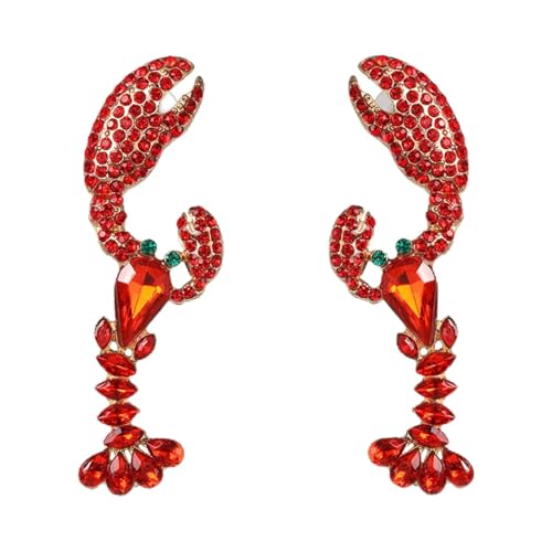 Damen-Ohrhänger, hautfreundlich, fabelhaft, auffällig, Strass, Damen-Ohrring, Metalllegierung, Sekundärer Stein von SHINROAD