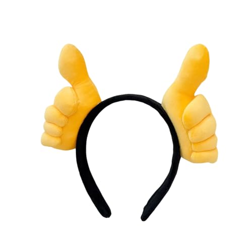 Daumen Geste Haarzubehör Unisex Stirnband mit Parodie Design vielseitiges Haarband für Männer Frauen Leicht praktisch praktisch alltäglich C von SHINROAD