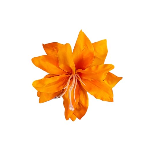 Dekorative Blumenhaarpin-Imitation Blumenhaarclip für Frauen langlebige nicht verblüffende vielseitige Stoffzubehör Alle Altersgruppen sichern Seite Gelb von SHINROAD