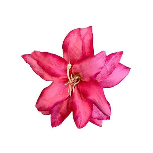 Dekorative Blumenhaarpin-Imitation Blumenhaarclip für Frauen langlebige nicht verblüffende vielseitige Stoffzubehör Alle Altersgruppen sichern Seite Rosenrot von SHINROAD