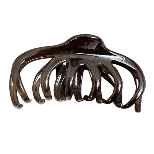Dicke Haarklammern, große Haarklammern, Oktopus-Haarklammer für Frauen, große dicke Haarklammer für Styling, Dusche, rutschfestes Zubehör Schwarz von SHINROAD