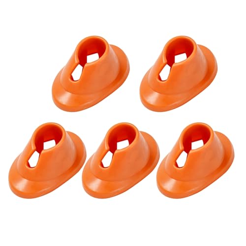 Flexibler Nagellackhalter 5pcs Silikonflasche Anti-Spill-Ständer für Maniküre Display Organizer Stabile Anwendung Tool einfach zu reinigen Zubehör DIY Orange von SHINROAD
