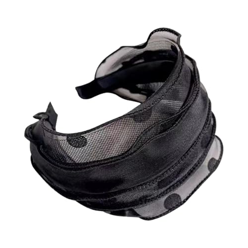 Frauen Stirnband Haar-fixiert Chic Prinzessin Stil Dame Haar Hoop Schwarz von SHINROAD