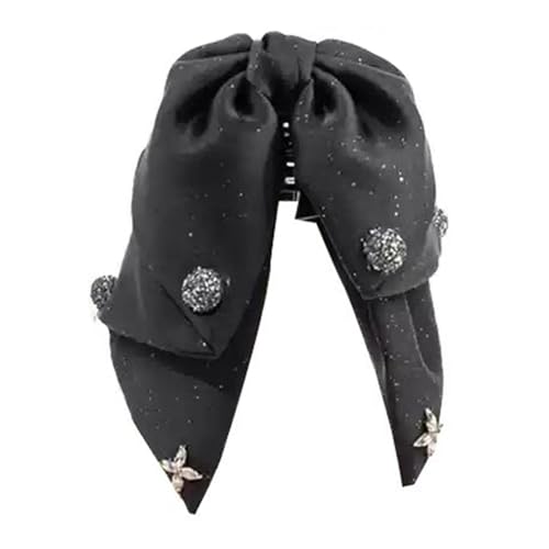 Grip Haarnadel mit starker Bogenknotenform Faux Pearls Dekorative Haarclip -Strass -Accessoire für Frauen Pailletten verziert B von SHINROAD