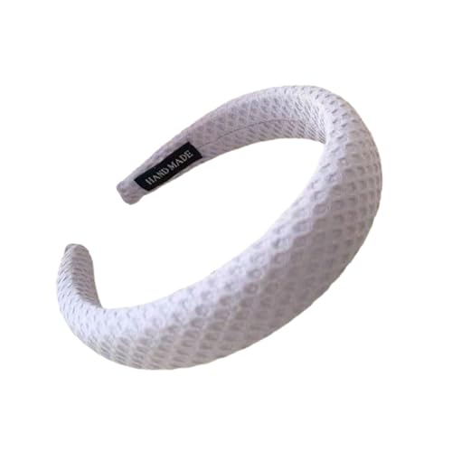 Haarfreundliches Stirnband Breit Hoch Stirnband Waffel Haarband Einfarbig Hochelastisch Weicher Schwamm Full Wrap Vielseitig Comfortab Lila von SHINROAD